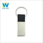 Leather craft and steel key chain ring, key chain in leather