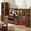 Custom design American oak TV cabinet
