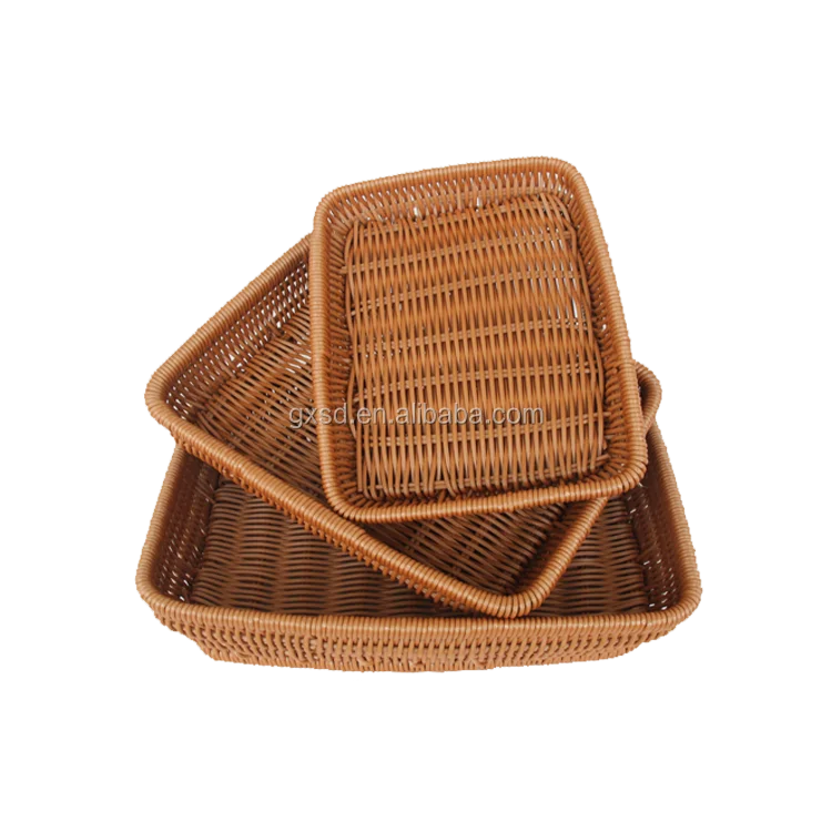 wholesale popular french bread bakery trays with storage baskets