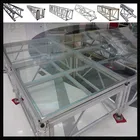 plexiglass wedding stage used portable staging movable catwalk stage