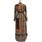 Dubai Kaftan Maxi Dress Front Open New Model Dubai Abaya 2018 for big size women