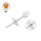 bathroom accessories plastic toilet cleaning brush with white brush head