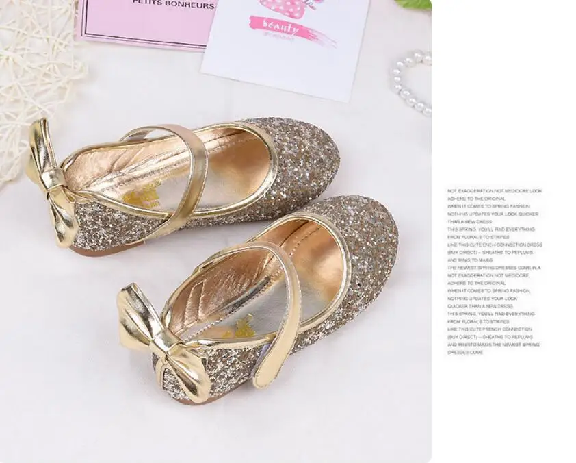 Girls Sequins leather sandals-25