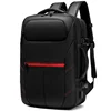 USB Charge Full Zipper Open Design Waterproof Multilayer Business Travel Laptop Backpack With Trolley Bag Fixing Band For Men