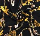 New digital print 12mm 140cm width 100% silk CDC fabric for dress