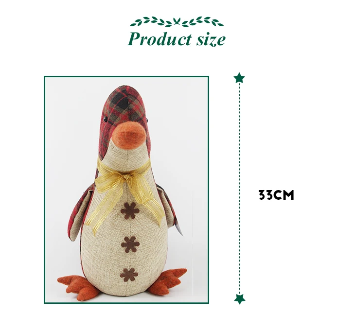 new design stuffed soft red penguin plush for pop