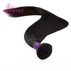 K.S WIGS Raw Virgin Straight Hair 18 Inch Human Hair Weave Bundles Straight 100g Brazilian Hair Straight With Closure