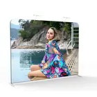 Custom Printed Straight Green Screen Tension Fabric Backdrop Stand For Photo Booth