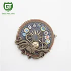 Antique plating plane shape challenge coin for army