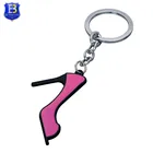 New Design Many Size High Heel Shoe Shape Metal Keychain
