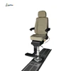 Customized configuration marine pilot chair seat with safety belt