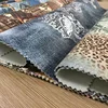 China knitting velvet printing manufacture stone washed oxford style printing on velvet fabric for upholstery