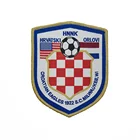 Wholesale customization UEFA Europa League Football team logo embroidery patch Jersey label badge
