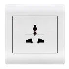3 Pin soyi Luxury Wall Switch Panel Plug Socket 86*86mm 10A mf multi socket plug