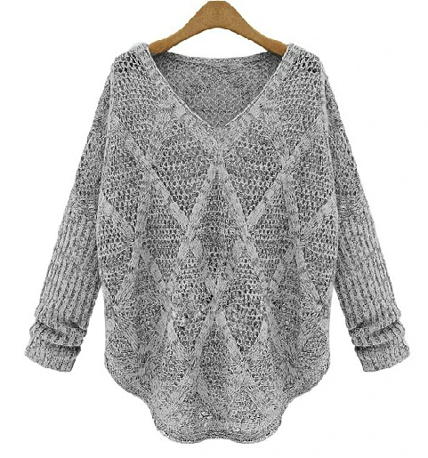 Brand Maternity Pregnant Women Hollow out Plaid Vintage Crochet Knitted Sweater Winter Warm Casual Pullover Knitwear Sweaters