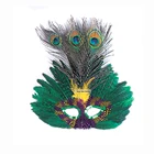 High Quality Manufacturer Directly Handmade Luxury Masquerade Party Crafts Fashion Show Mask Mask Venetian Feather