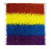 Colorful grass carpets School Exhibition artificial grass with red blue yellow purple colors