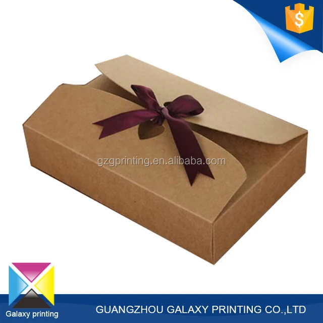 wholesale cheap t-shirt scarf kraft paper gift box large gift