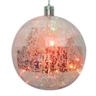 Outdoor Christmas Party Decoration Lighting PET Ball Ornament