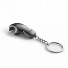 Custom metal boxing glove shaped bottle opener keychain