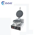 2017 Hot Sale Stainless Steel Electric One Plate Round Ice Cream Cone Waffle Maker Commercial Waffle Cone Machine