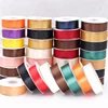 Ribbon factory wholesale custom solid color polyester single faced satin ribbon