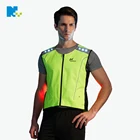 Outdoor Reflective LED light riding motorcycle protective jacket men