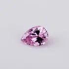 Excellent Pear Cubic Zirconia Pink Color 6x9mm Synthetic Gemstones For Earrings