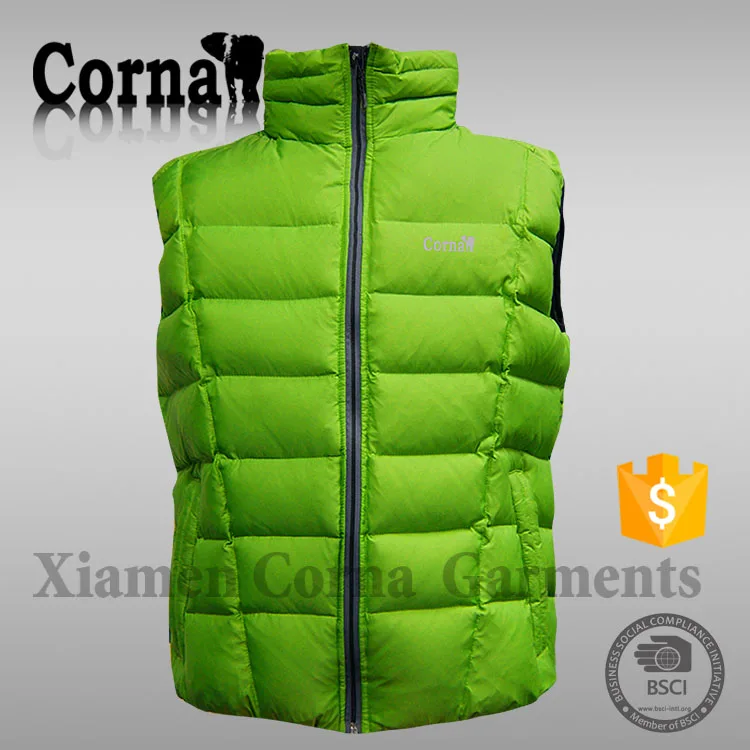 2015 Fashionable high quality eur standard 100% breathable polyester men colorful new design waistcoat with low price