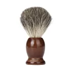Wooden facial cleansing brush private label nylon hair men shaving brush