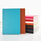 Custom A5 soft cover pu leather bound cheap notebook