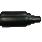 Black plastic tubing drainage pipe pe pipes with blue stripe
