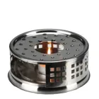 304 Stainless Steel Fire Resistant Glass Tea Set Candle Tea Warmer for Glass Teapot