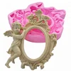 Likeable Sugar Angel Picture Frame Liquid Silicone Mold/ Cake Decorating Mold silicone chocolate molds