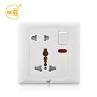 5 pin multi universal 1 gang 13 amp wall socket with switch