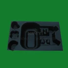 Molded paper pulp black color electronics packaging trays