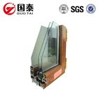 Guotai Algeria wood grain aluminum extruded profile for casement window