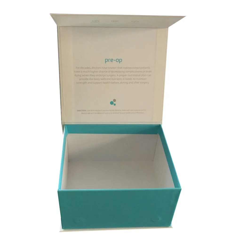 luxury customized corrugated white gift paper box for present