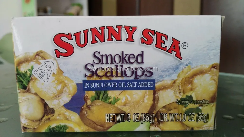 Canned Smoked Scallop Buy Canned Smoked Scallop,Smoked Scallop,Canned