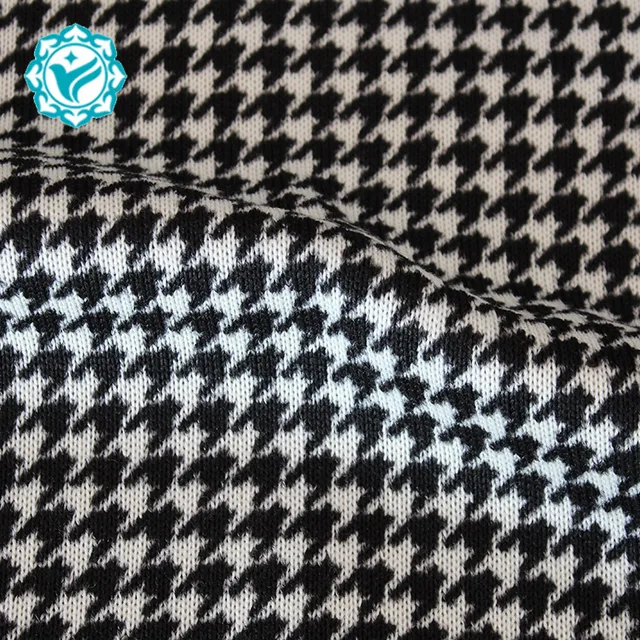 houndstooth fleece fabric