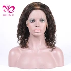 150% Density 1b/27 Mix Color Chinese Virgin Hair Lace Frontal Wig Water Wave Lace Fronatal Human Hair Wigs