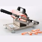 Latest new commercial home usage meat slicer manual Frozen meat slicing cutting machine thickness from 0.2-30mm