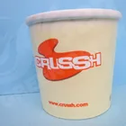 disposable paper cup type for soup, printed logo white soup bowl with paper lid