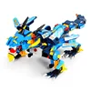 Jingqi plastic gongfu king dragon series dragon flying toy chinese dragon toy DIY building bricks set