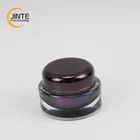 Golden Eye-shaped personal care cream using cosmetic packaging acrylic and PP lotion bottle jar