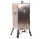 outdoor stainless steel gas grill with smoker