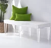 modern banquette acrylic bench