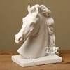 Western Style carving marble horse animal head bust sculpture statues