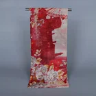 Oriental fashion polyester floral nuno hand felt scarves