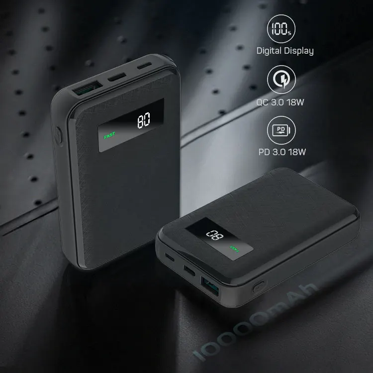 Power Bank 10000mAh Quick Charge 3.0 Powerbank External Battery Type C Dual USB Portable Battery Charger - ANKUX.COM